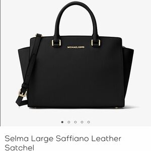 Michael Kors Selma Large Saffiano Leather Satchel